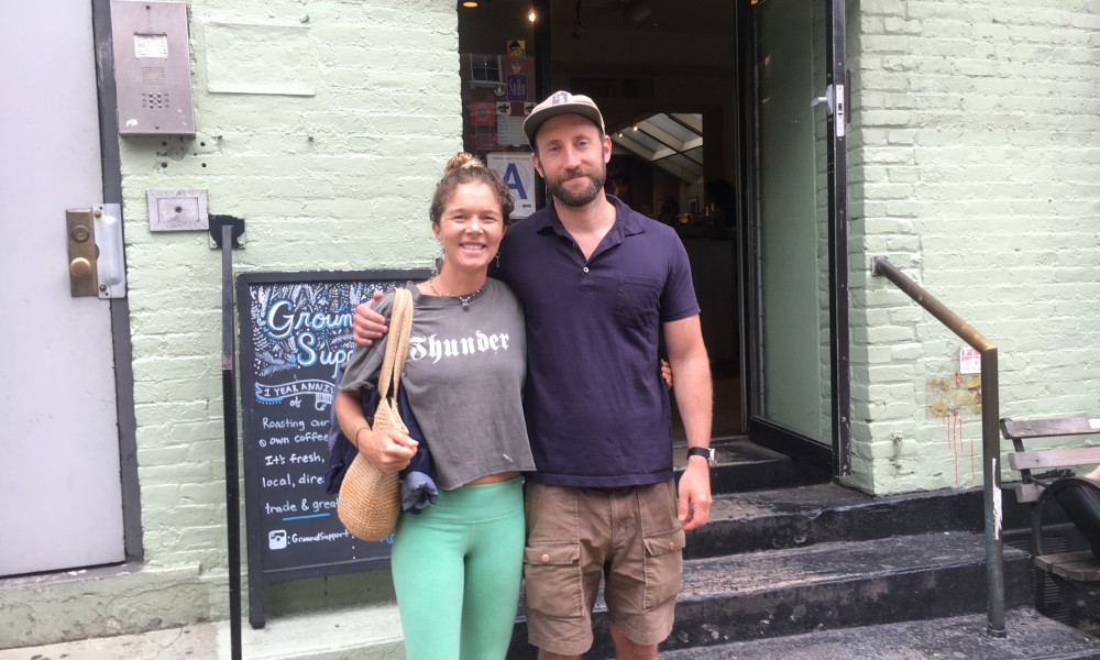 Epic breakfast visit with Steven Sadoff, longtime Swell Voyage supporter, at his delicious and popular coffee stop, Ground Support in the SoHo district.